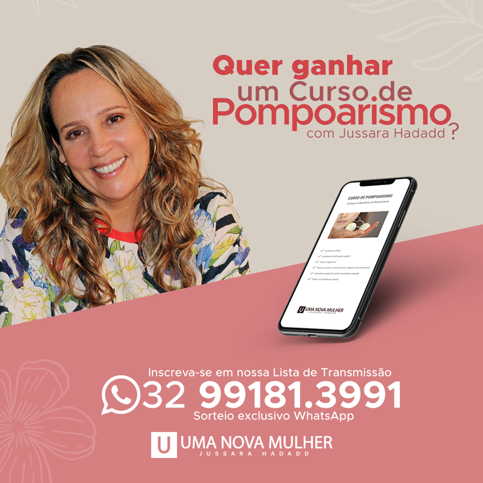 Sorteio - Curso de Pompoarismo com Jussara Hadadd